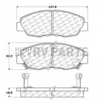 Stop Tech/ Power Slot Brake Pad - 105.04650