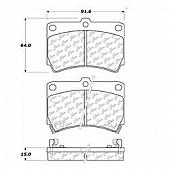 Stop Tech/ Power Slot Brake Pad - 100.04450