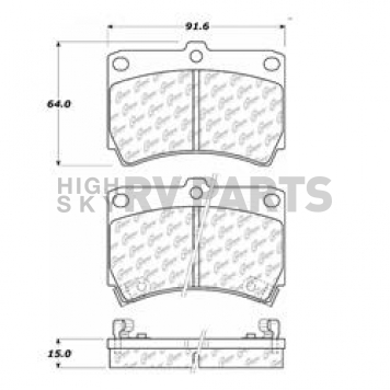 Stop Tech/ Power Slot Brake Pad - 105.04660