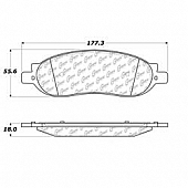 Stop Tech/ Power Slot Brake Pad - 106.10680
