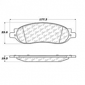 Stop Tech/ Power Slot Brake Pad - 106.10680