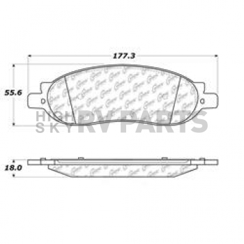 Stop Tech/ Power Slot Brake Pad - 106.10680