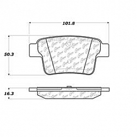 Stop Tech/ Power Slot Brake Pad - 106.10710
