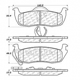 Stop Tech/ Power Slot Brake Pad - 106.10870