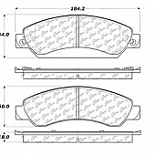 Stop Tech/ Power Slot Brake Pad - 106.10920