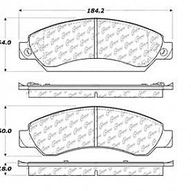 Stop Tech/ Power Slot Brake Pad - 106.10920