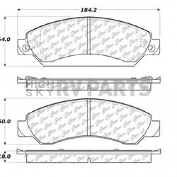 Stop Tech/ Power Slot Brake Pad - 106.10920