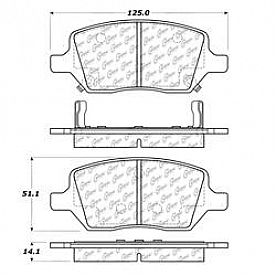 Stop Tech/ Power Slot Brake Pad - 106.10930