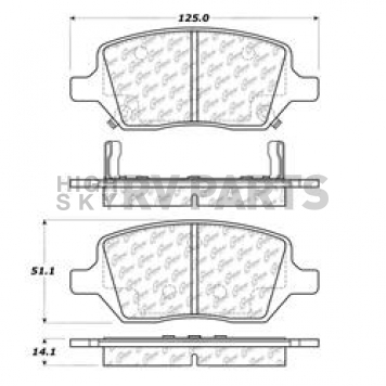 Stop Tech/ Power Slot Brake Pad - 106.10930