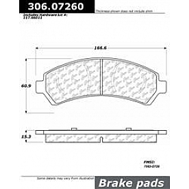Stop Tech/ Power Slot Brake Pad - 306.07260