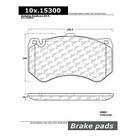 Stop Tech/ Power Slot Brake Pad - 100.15300