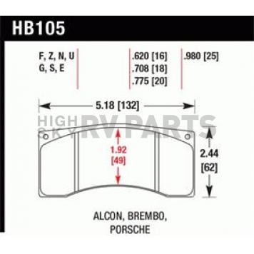 Hawk Performance Brake Pad - HB105G.775