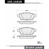 Stop Tech/ Power Slot Brake Pad - 102.11610
