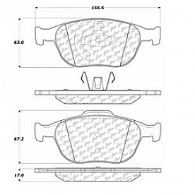Stop Tech/ Power Slot Brake Pad - 300.09700