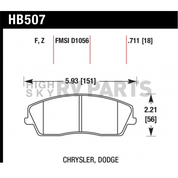 Hawk Performance Brake Pad - HB507Z.711-1