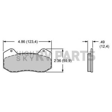 Wilwood Brakes Brake Pad - 15E-12605K