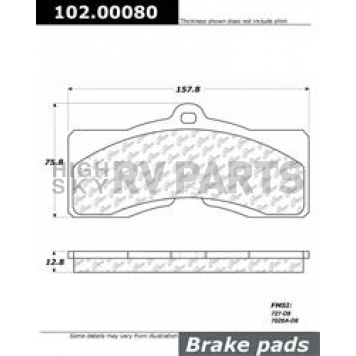 Stop Tech/ Power Slot Brake Pad - 102.00080