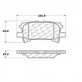 Stop Tech/ Power Slot Brake Pad - 300.09960