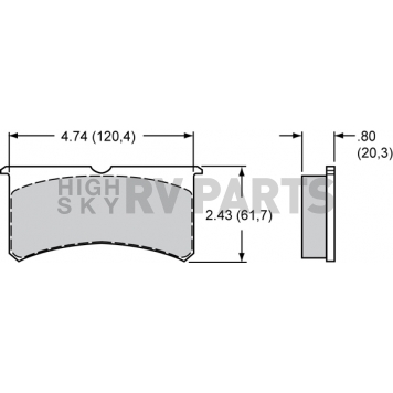 Wilwood Brakes Brake Pad - 15E-6084K-1
