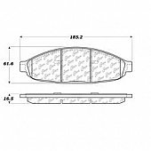 Stop Tech/ Power Slot Brake Pad - 300.09970