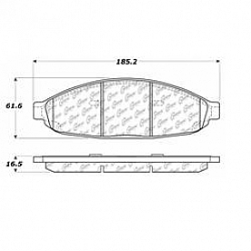 Stop Tech/ Power Slot Brake Pad - 300.09970
