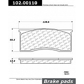 Stop Tech/ Power Slot Brake Pad - 102.00110