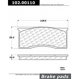 Stop Tech/ Power Slot Brake Pad - 102.00110