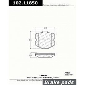 Stop Tech/ Power Slot Brake Pad - 102.11850