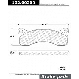Stop Tech/ Power Slot Brake Pad - 102.00200