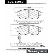 Stop Tech/ Power Slot Brake Pad - 102.11950