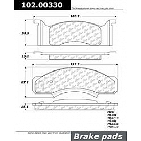 Stop Tech/ Power Slot Brake Pad - 102.00330