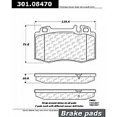 Stop Tech/ Power Slot Brake Pad - 301.08470