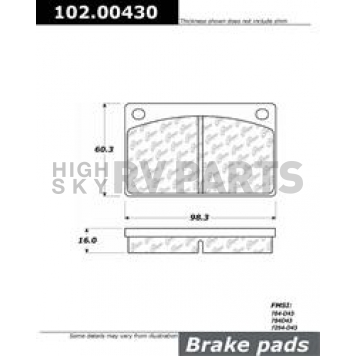 Stop Tech/ Power Slot Brake Pad - 102.00430