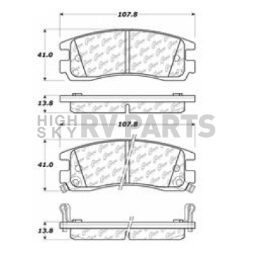 Stop Tech/ Power Slot Brake Pad - 105.06980
