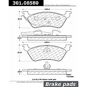Stop Tech/ Power Slot Brake Pad - 301.08580
