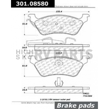 Stop Tech/ Power Slot Brake Pad - 301.08580
