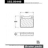 Stop Tech/ Power Slot Brake Pad - 102.00440