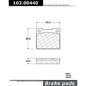 Stop Tech/ Power Slot Brake Pad - 102.00440