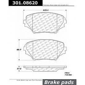 Stop Tech/ Power Slot Brake Pad - 301.08620