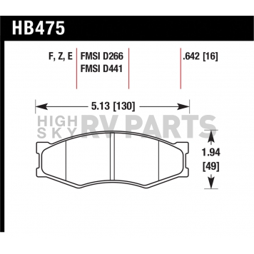 Hawk Performance Brake Pad - HB475F.642-1