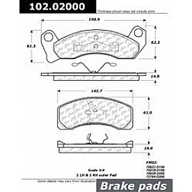 Stop Tech/ Power Slot Brake Pad - 102.02000