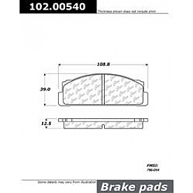 Stop Tech/ Power Slot Brake Pad - 102.00540