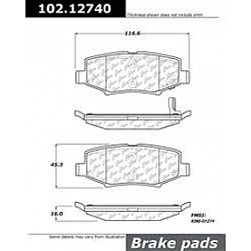 Stop Tech/ Power Slot Brake Pad - 102.12740