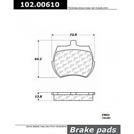 Stop Tech/ Power Slot Brake Pad - 102.00610