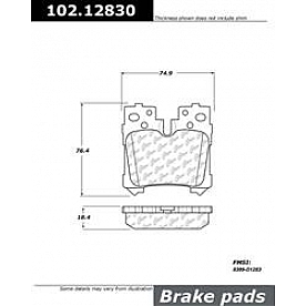 Stop Tech/ Power Slot Brake Pad - 102.12830