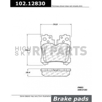 Stop Tech/ Power Slot Brake Pad - 102.12830