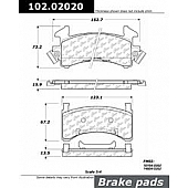 Stop Tech/ Power Slot Brake Pad - 102.02020
