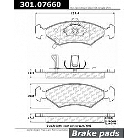 Stop Tech/ Power Slot Brake Pad - 301.07660