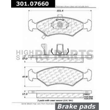 Stop Tech/ Power Slot Brake Pad - 301.07660