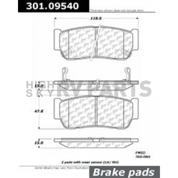 Stop Tech/ Power Slot Brake Pad - 301.09540